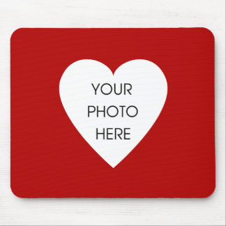 Heart Border Mousepad Template - Red