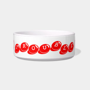 Heart Bowl w  Name Puppy Water Food Dish