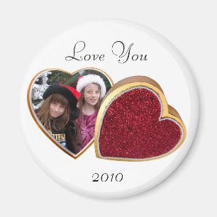 Heart Box Photo Magnet