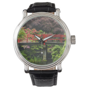 Heart Bridge with blossoming rhododendrons, Watch