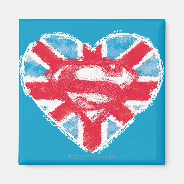 Heart British S-Shield Magnet (Front)