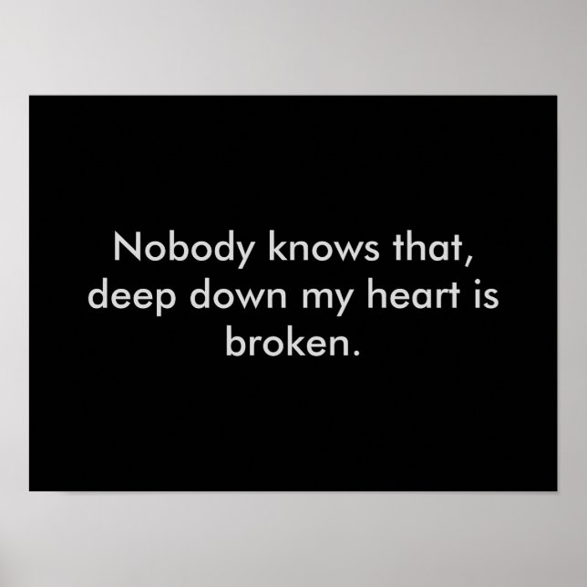 Heart Broken Poster (Front)