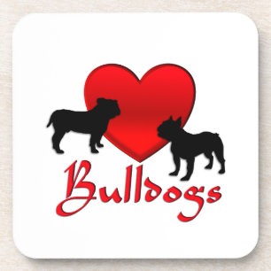 Heart Bulldogs Coaster