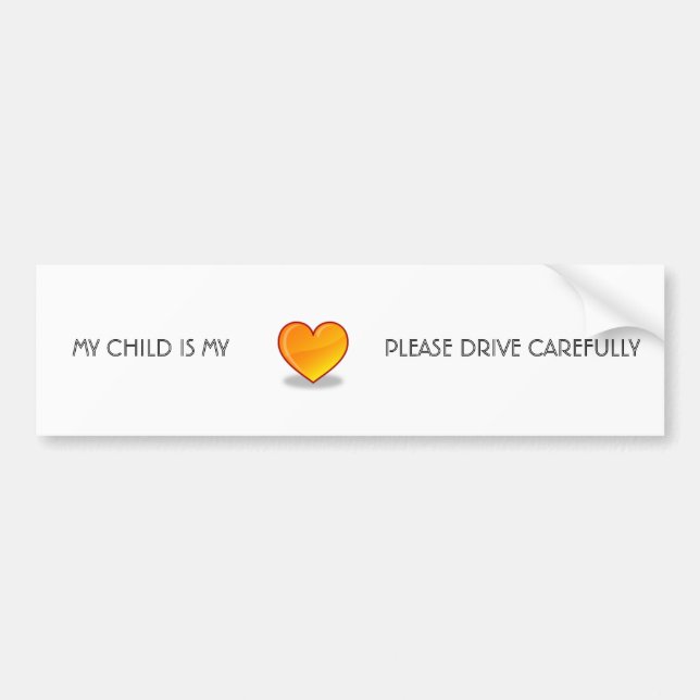 HEART BUMPER STICKER (Front)
