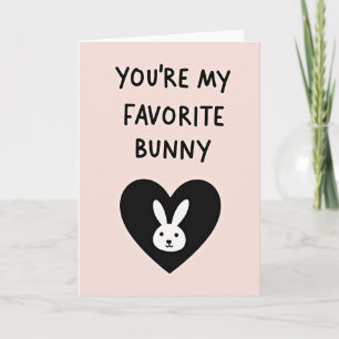 Heart Bunny Favourite Card