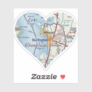 Heart Burlington Vermont and Winooski