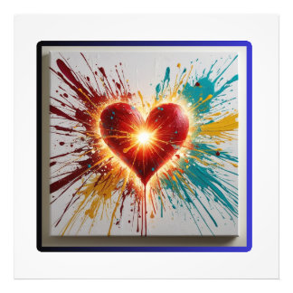 Heart burst: Explosion of Love Photo Print