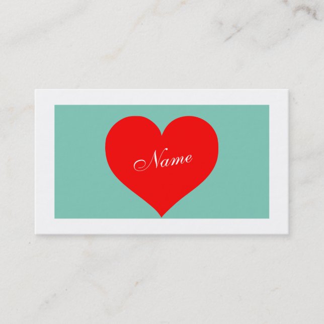 Heart Business Card (Front)