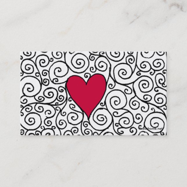 Heart Business Card (Front)