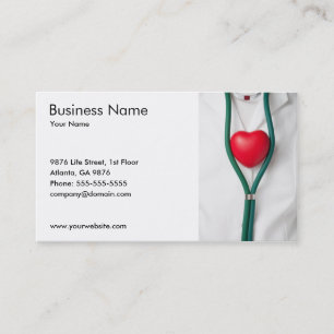 Heart Business Card Template