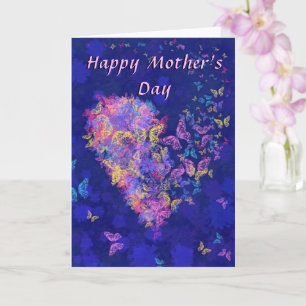 Heart Butterflies Mother's Day Card
