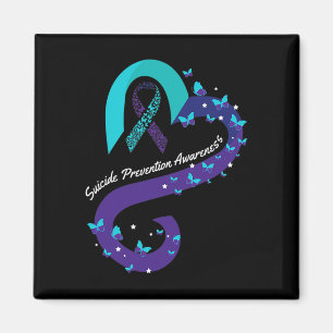 Heart Butterfly Suicide Awareness Mental Health 1 Magnet