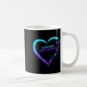Heart Butterfly Suicide Prevention Awareness  Coffee Mug