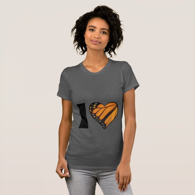 Heart Butterflys Wings Photography Top (Front Full)
