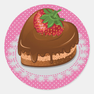 Heart Cake Sticker