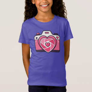 Heart Camera Kids T-Shirt