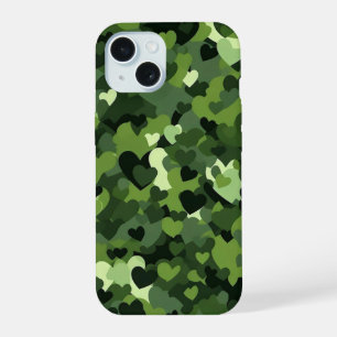 Heart Camouflage iPhone 15 Case