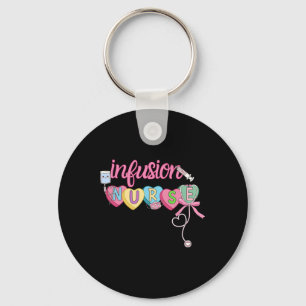 Heart Candy Bow Infusion Nurse Valentine Iv Therap Key Ring