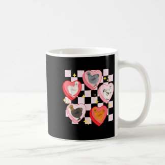Heart Candy Silkie Chicken Valentine Farmer Animal Coffee Mug