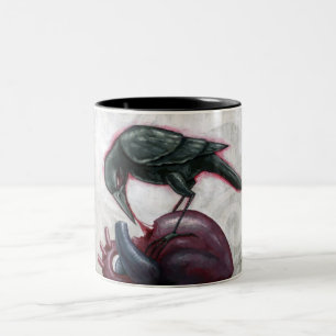 Heart cannibal Two-Tone coffee mug