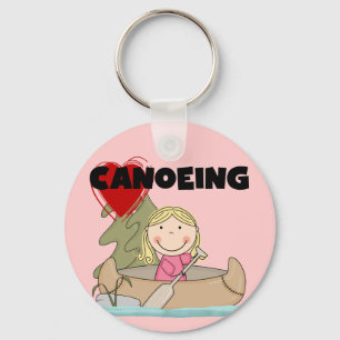Heart Canoeing Tshirts and Gifts Key Ring