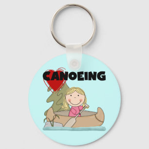 Heart Canoeing Tshirts and Gifts Key Ring