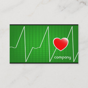 Heart Cardiogram Medical Services Business Card