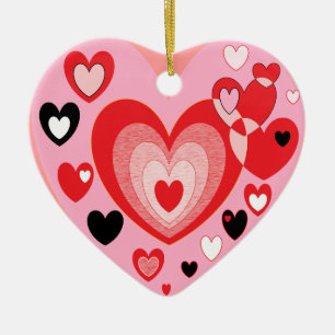 Heart Ceramic Tree Decoration