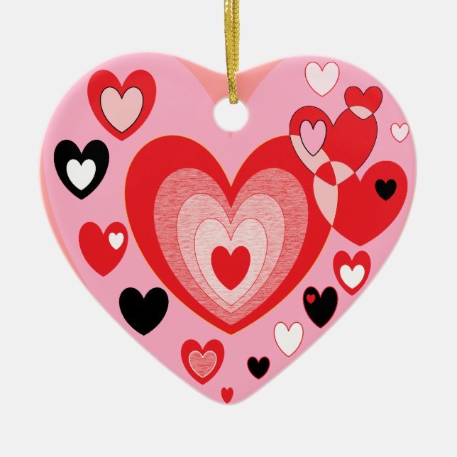 Heart Ceramic Tree Decoration (Front)