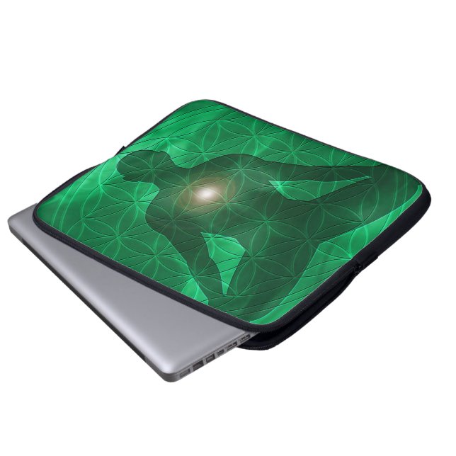 Heart Chakra Anahata Laptop Sleeve (Front Bottom)
