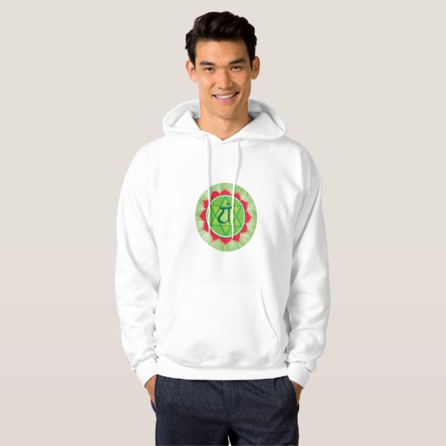 Heart Chakra Anahata Man  Hoodie (Front Full)