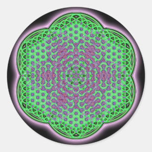 Heart Chakra Classic Round Sticker