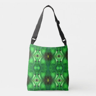 Heart Chakra Energy Repeat Pattern Crossbody Bag