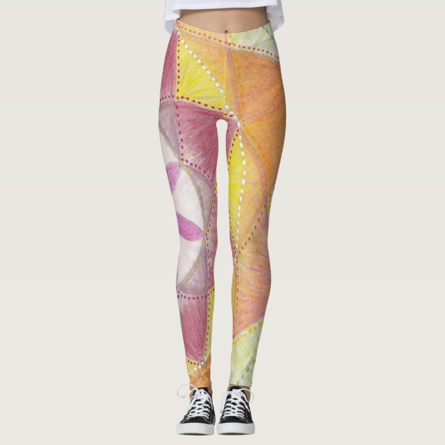 Heart Chakra Mandala Leggings (Front)