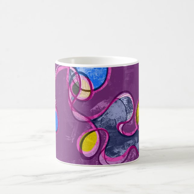 Heart Chakra (purple version) abstract Coffee Mug (Center)