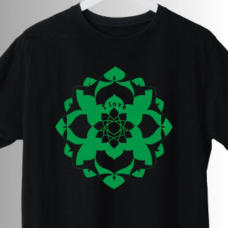 Heart Chakra Symbol Green Anahata Yoga T-Shirt