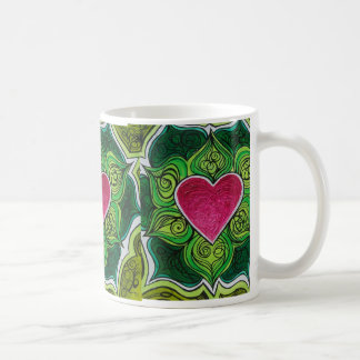 Heart Charka Lotus Flower Coffee Mug