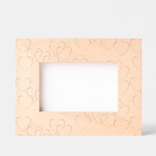 Heart Charms for Wedding and Wedding Anniversary Etched Frames