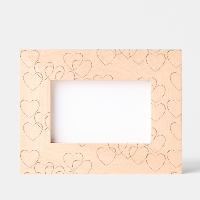 Heart Charms for Wedding and Wedding Anniversary Etched Frames (Front)