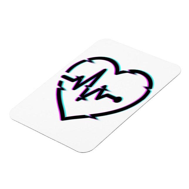 Heart Check Flexible Photo Magnet (Left Side)