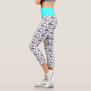 Heart Check High Waisted Yoga Capris