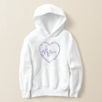 Heart Check Kids' Pullover Hoodie
