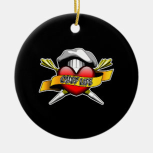 Heart Chef Life: Pastry Chef Ceramic Tree Decoration