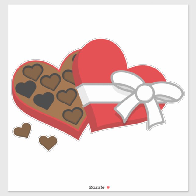 Heart Chocolate Gift Box - Valentine's Day (Sheet)