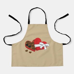 Heart Chocolate Gift Box - Valentine's Day Apron