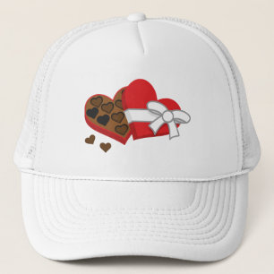 Heart Chocolate Gift Box - Valentine's Day Trucker Hat