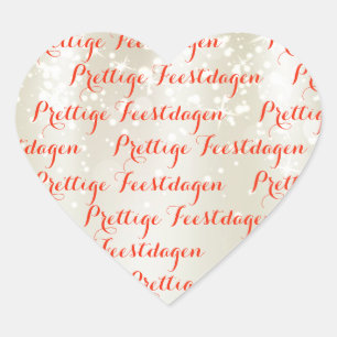 Heart Christmas text stickers pleasant holidays