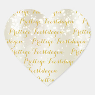Heart Christmas text stickers pleasant holidays