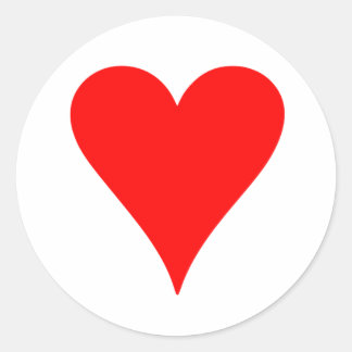 Heart Classic Round Sticker