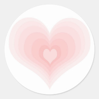 heart classic round sticker